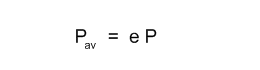 P-av = e P