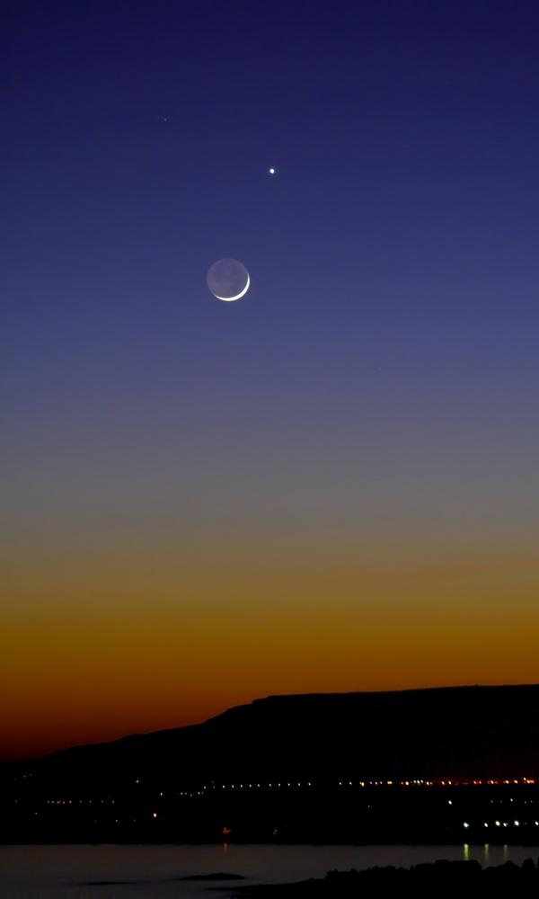 The Moon and Venus
